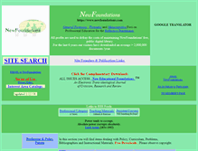 Tablet Screenshot of newfoundations.com